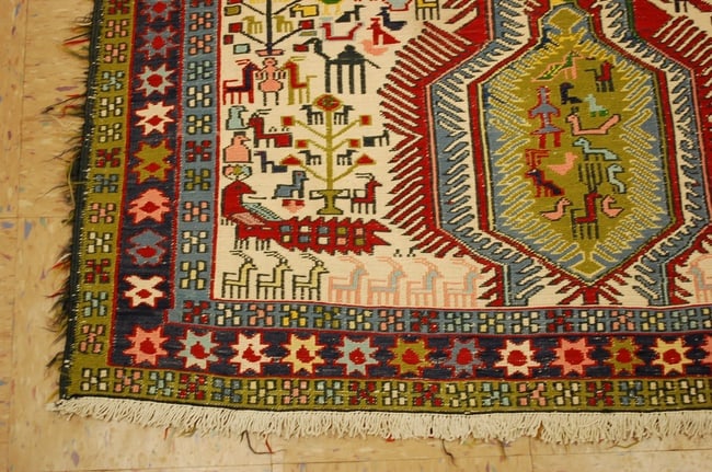 CAUCASIAN SOUMAK RUG 3.9x9.3 - 3