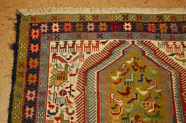CAUCASIAN SOUMAK RUG 3.9x9.3 - 4
