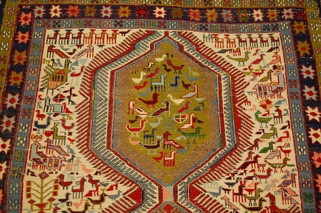 CAUCASIAN SOUMAK RUG 3.9x9.3 - 6