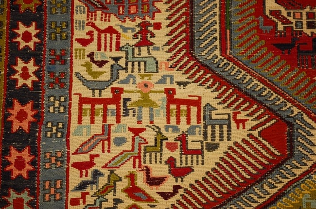 CAUCASIAN SOUMAK RUG 3.9x9.3 - 8