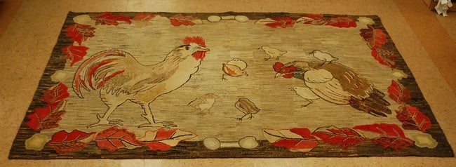 AMERICAN HOOKED RUG 6x8.10 - 12