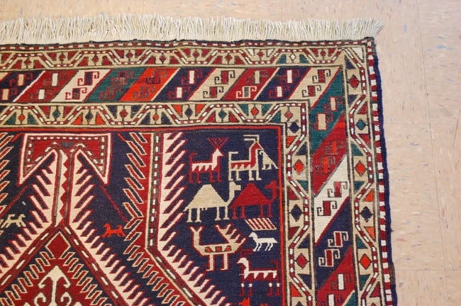 CAUCASIAN SOUMAK KILIM 4.3x9.5 - 5