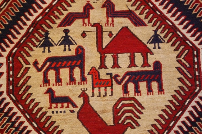 CAUCASIAN SOUMAK KILIM 4.3x9.5 - 9