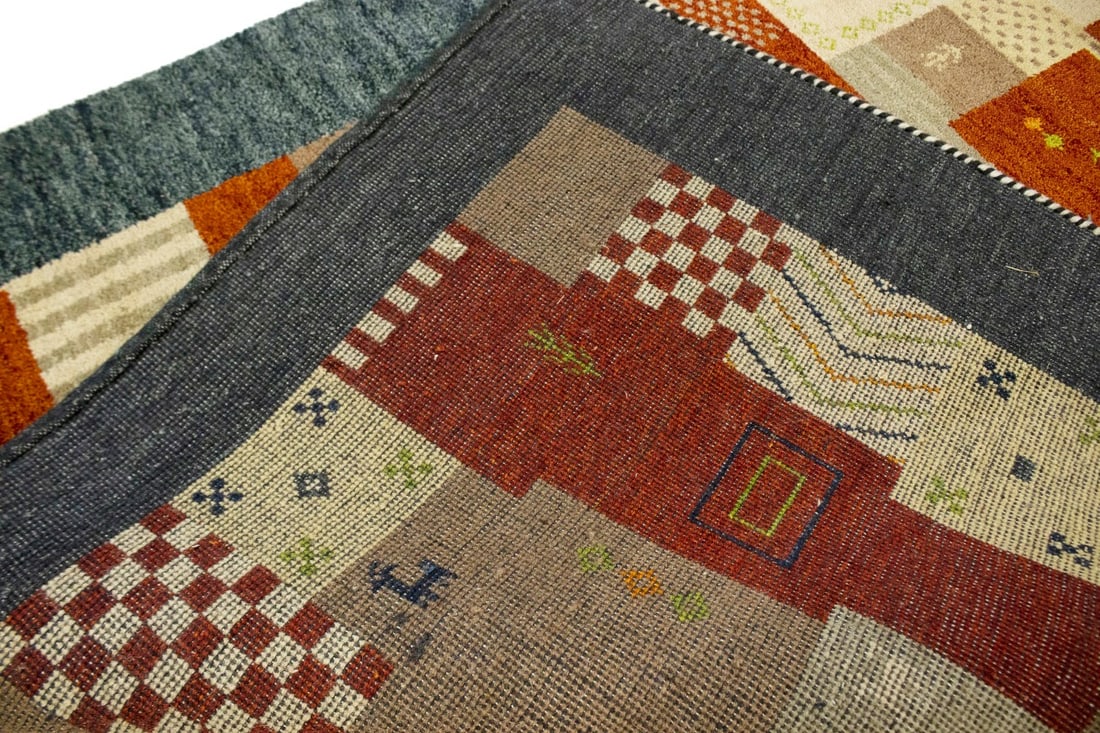 Multicolored Tribal 6X8 Indo-Gabbeh Oriental Rug - 12