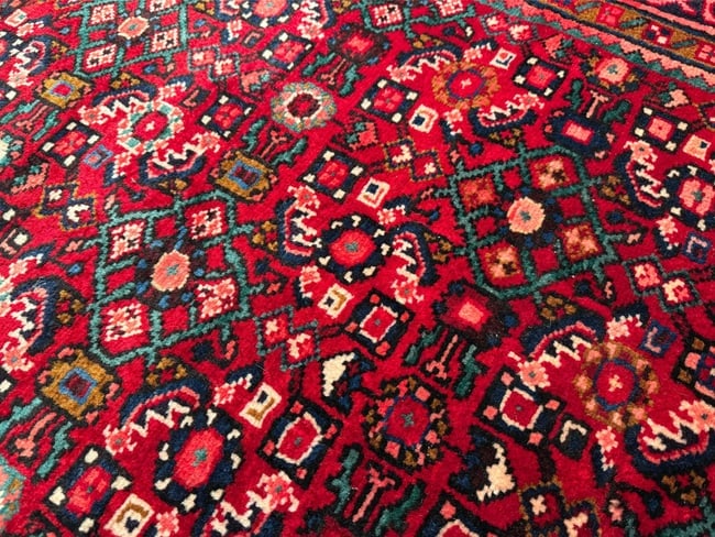 Stunning Persian Hamedan Rug 4x14.2 - 10