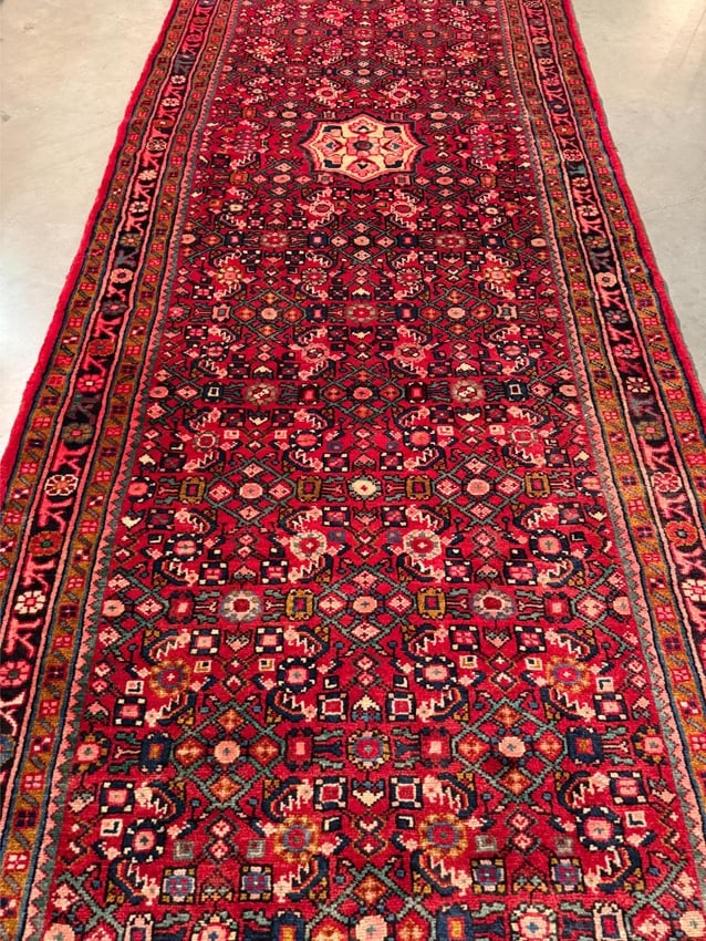 Stunning Persian Hamedan Rug 4x14.2 - 2