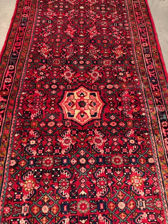 Stunning Persian Hamedan Rug 4x14.2 - 3