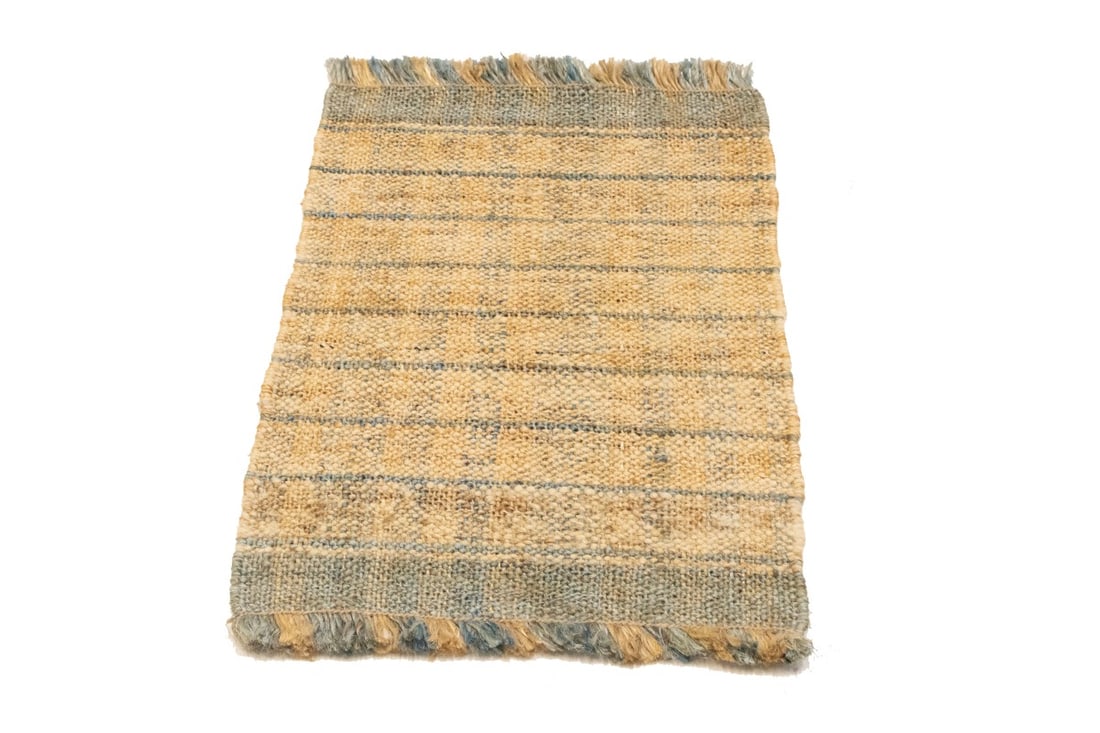 Flat-Weave Wool Jute 2X3 Sumak Modern Rug - 3