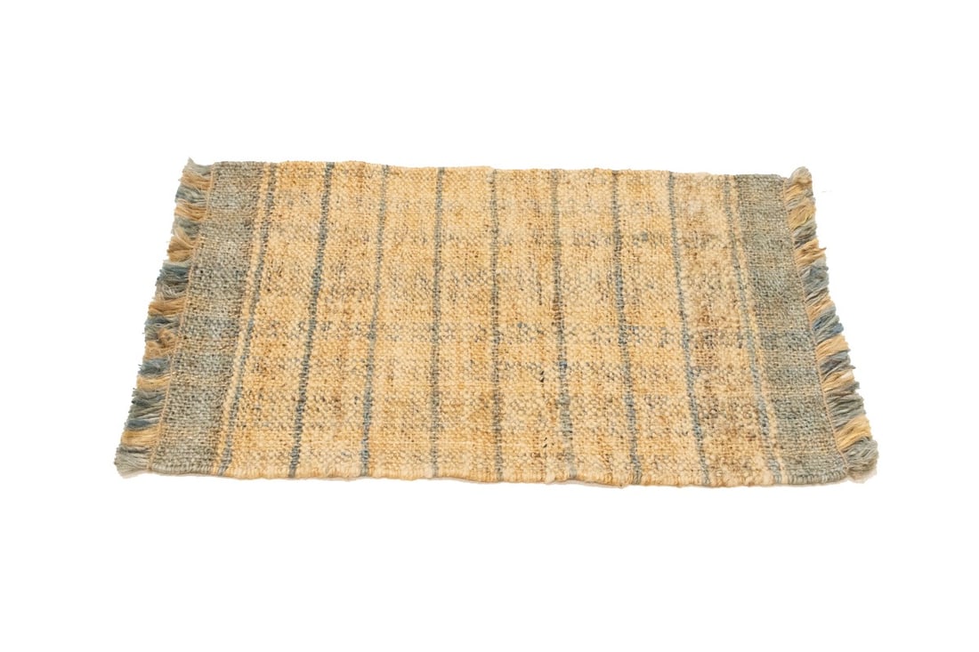 Flat-Weave Wool Jute 2X3 Sumak Modern Rug - 5