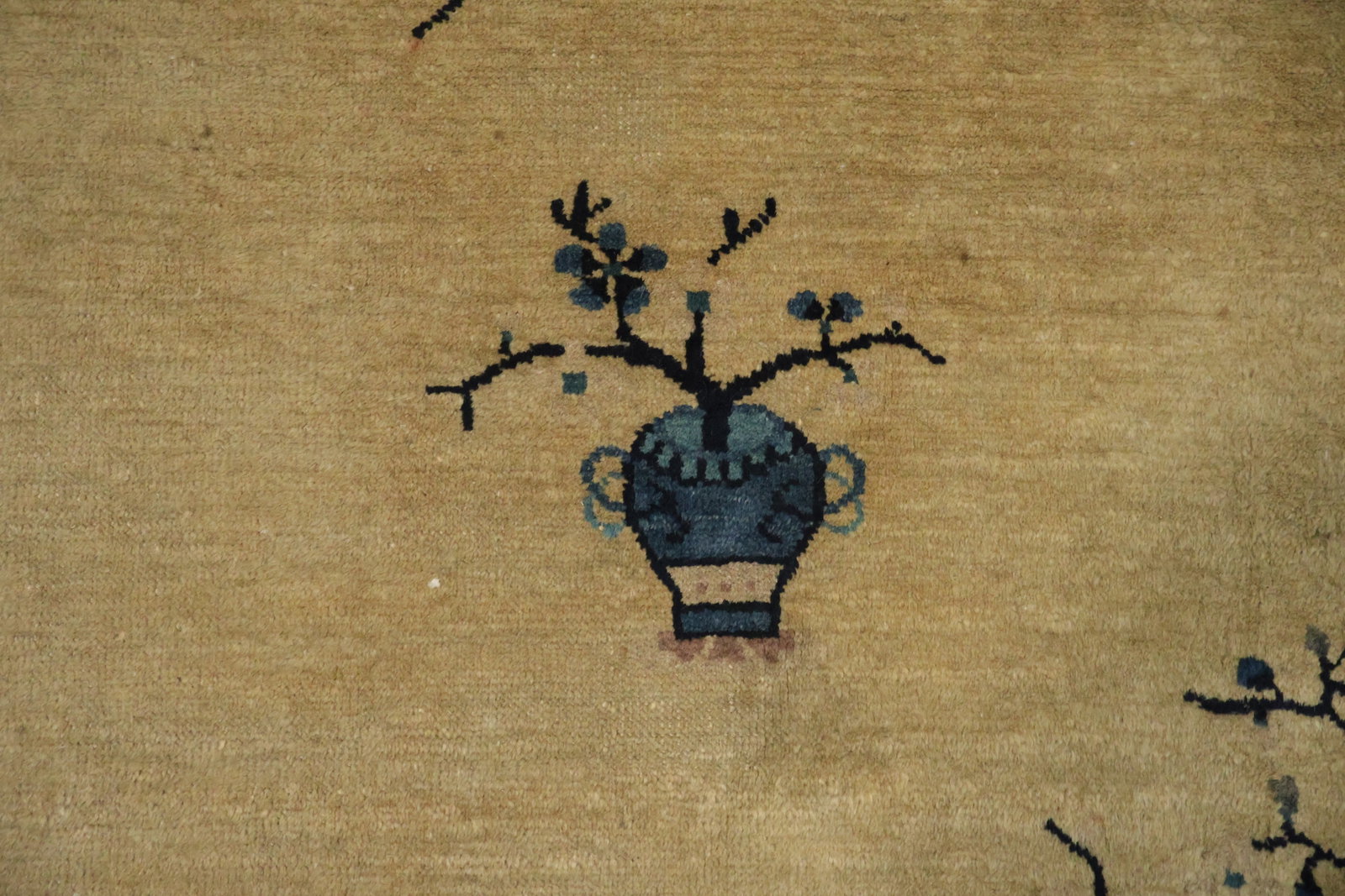 Old Wool Art Deco Chinese Area Rug 10x12 - 10