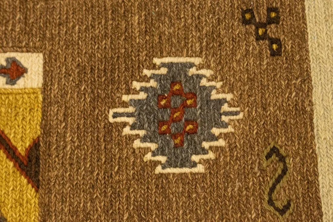 Multicolored Abstract 6X8 Sumak Oriental Rug - 8