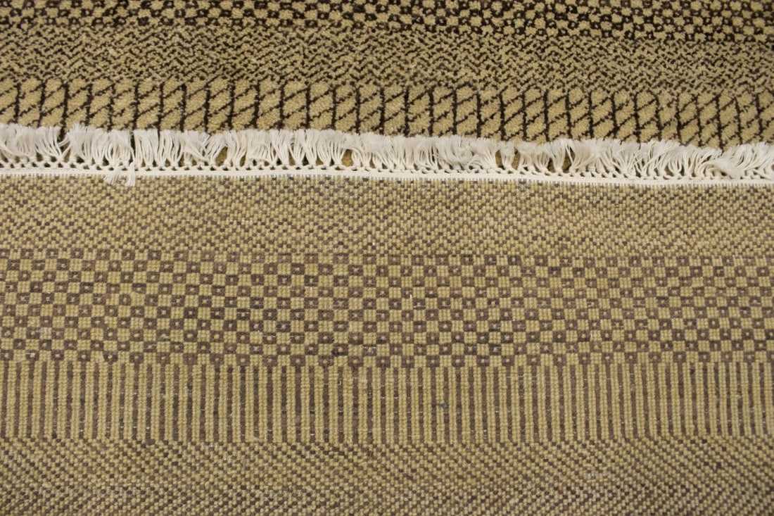 Brown & Beige Grass Design 5X8 Modern Oriental Rug - 15