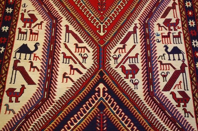 CAUCASIAN SOUMAK KILIM 3.5x8.11 - 8
