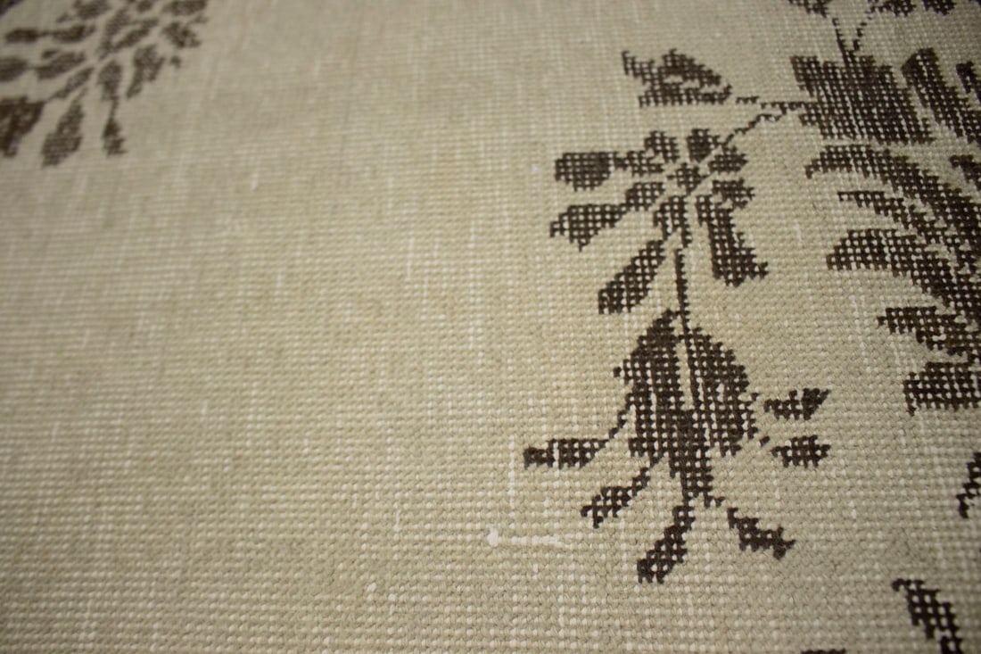 Traditional Floral Distressed 10X13 Muted Tabriz Persian Rug - 11