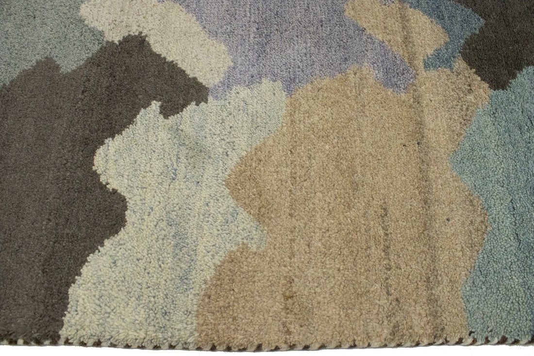 Multicolored Abstract 7X10 Indo-Gabbeh Oriental Rug - 11