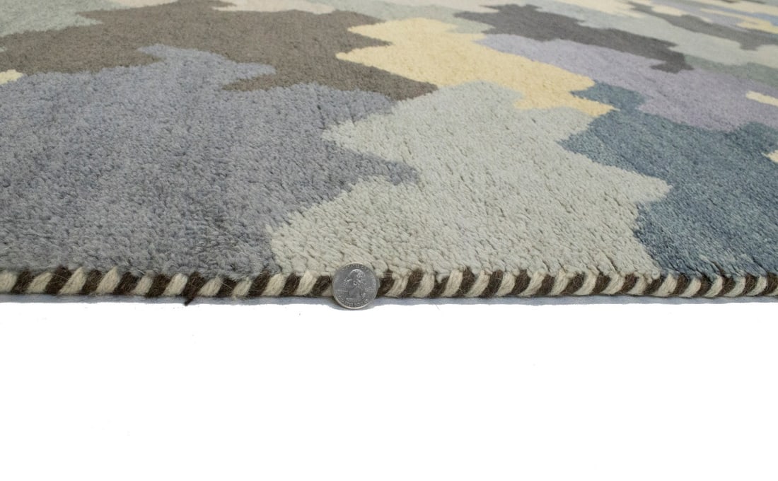 Multicolored Abstract 7X10 Indo-Gabbeh Oriental Rug - 12