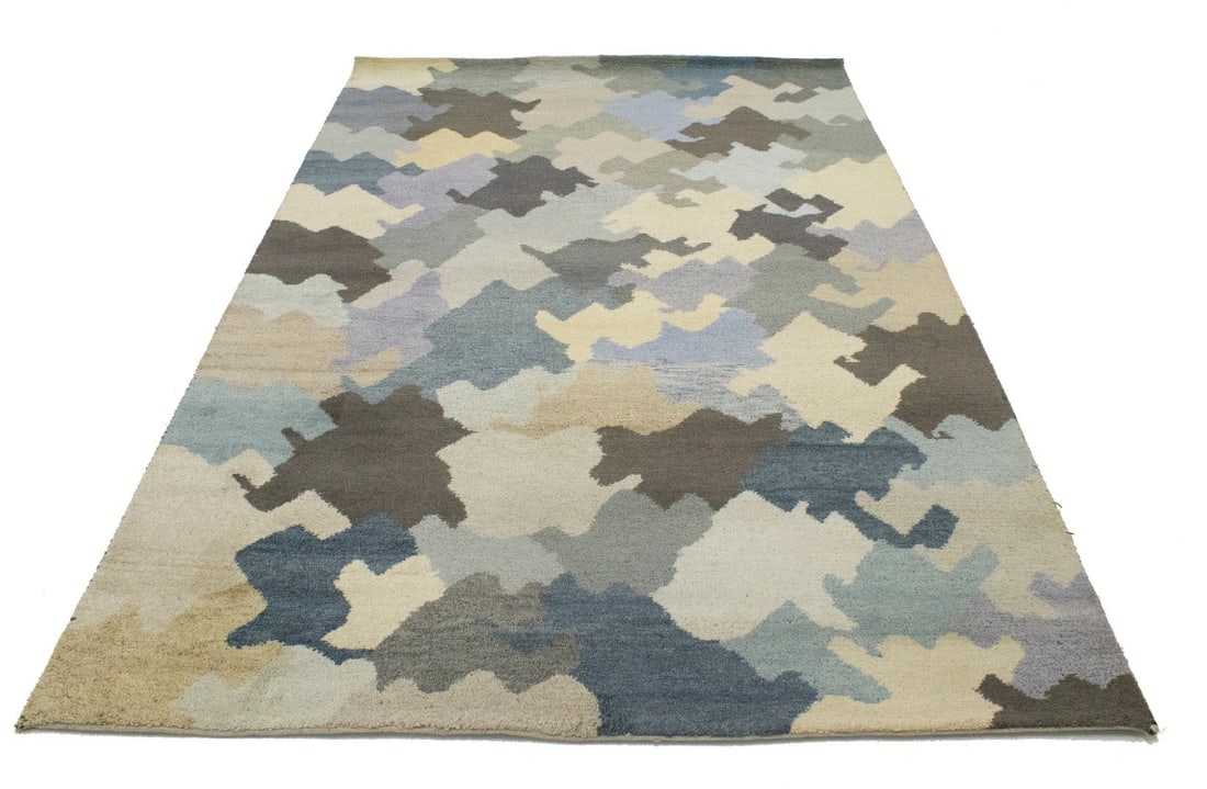 Multicolored Abstract 7X10 Indo-Gabbeh Oriental Rug - 14