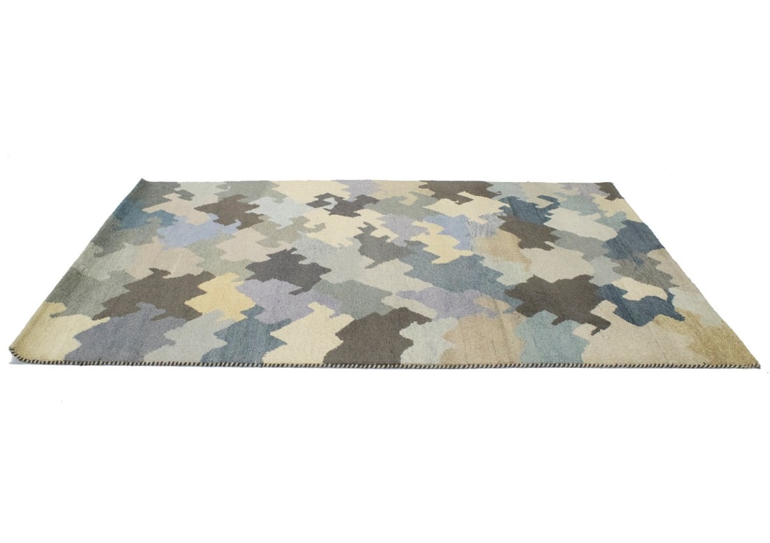 Multicolored Abstract 7X10 Indo-Gabbeh Oriental Rug - 6