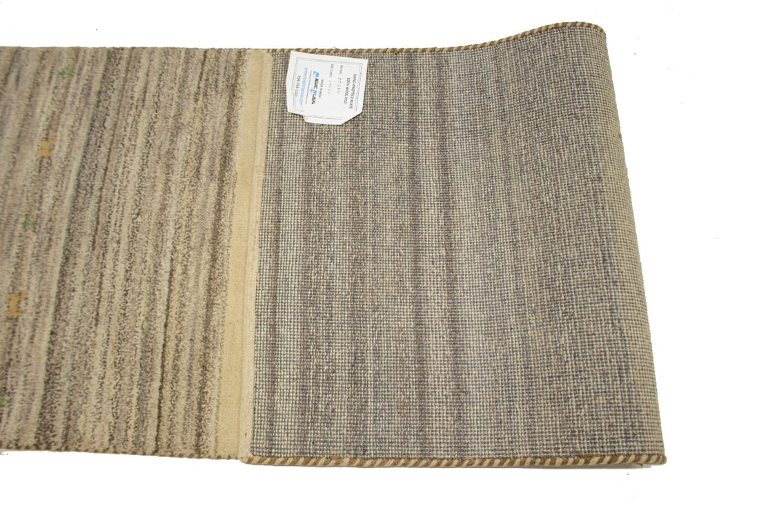 Multicolored Tribal 3X7 Indo-Gabbeh Oriental Runner Rug - 12