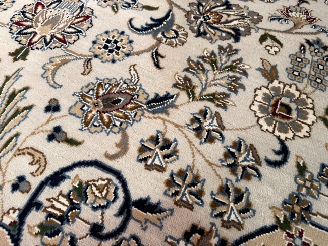 Fine Silk &Wool Nain Rug 9x12 - 5