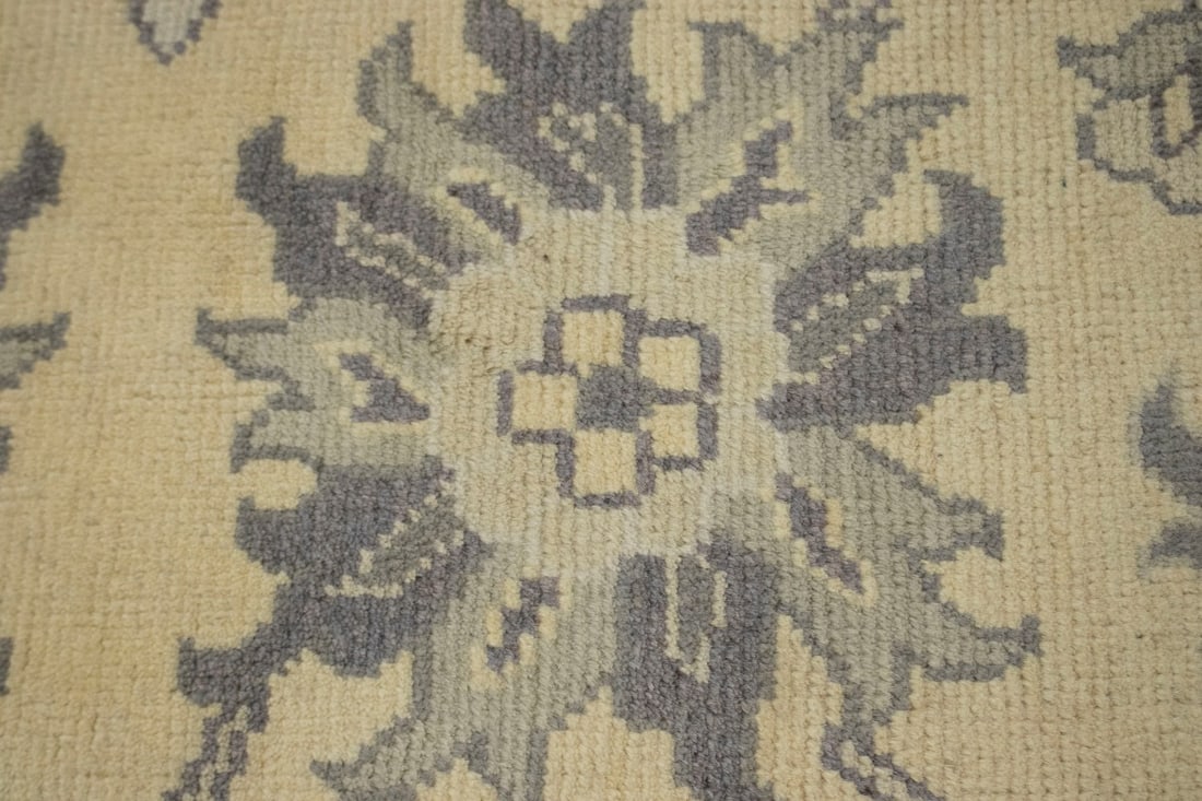 Vanilla Cream Floral 12X15 Oushak Chobi Oriental Rug - 11