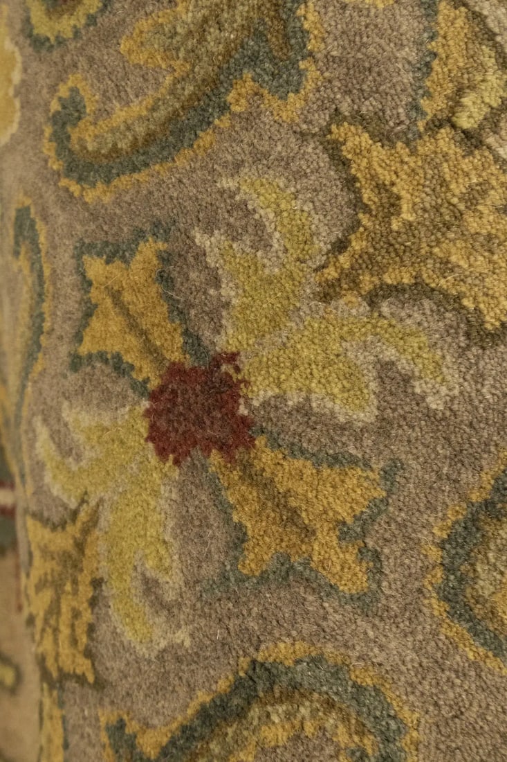 Cream Floral Modern 8X11 Oriental Hand-Tufted Rug - 16