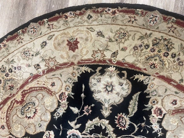 Indo-Persian Tuffed Round Tabriz-KA - 3