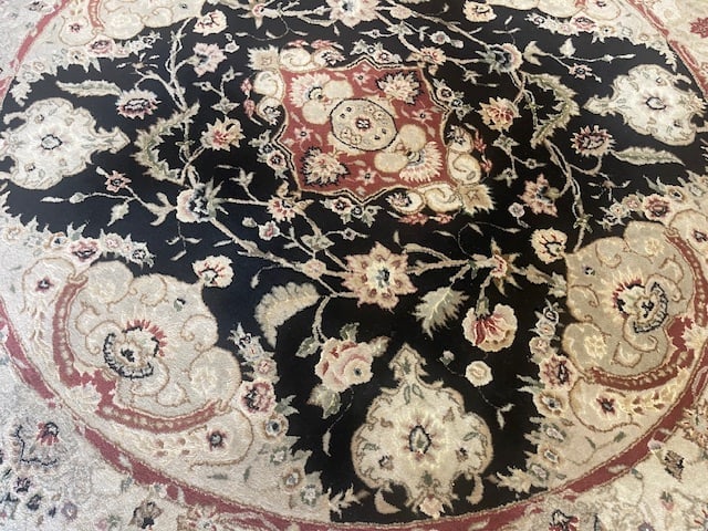 Indo-Persian Tuffed Round Tabriz-KA - 4