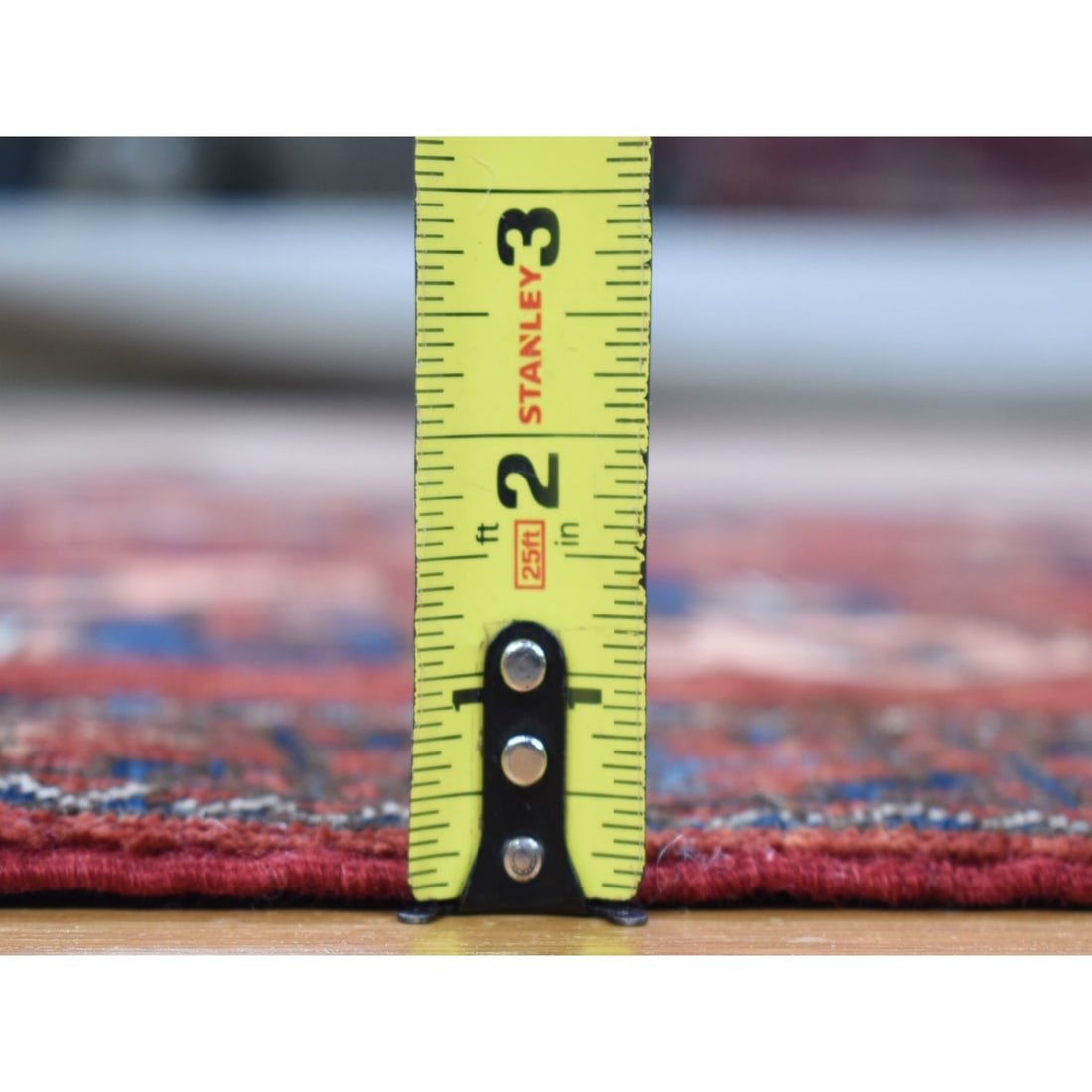 Rust Red, Afghan Ersari, Hand Knotted Pure Wool Oriental Rug - 4