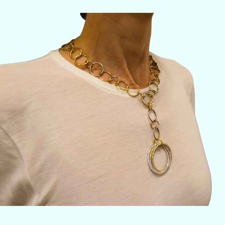 Cartier Trinity Diamond Necklace 18k Gold - 4
