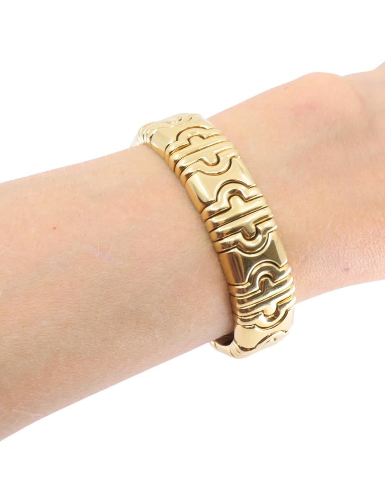 Bvlgari 18k Bulgari Cuff Parentesi Bracelet Size Small - 2