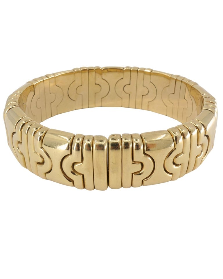 Bvlgari 18k Bulgari Cuff Parentesi Bracelet Size Small - 3