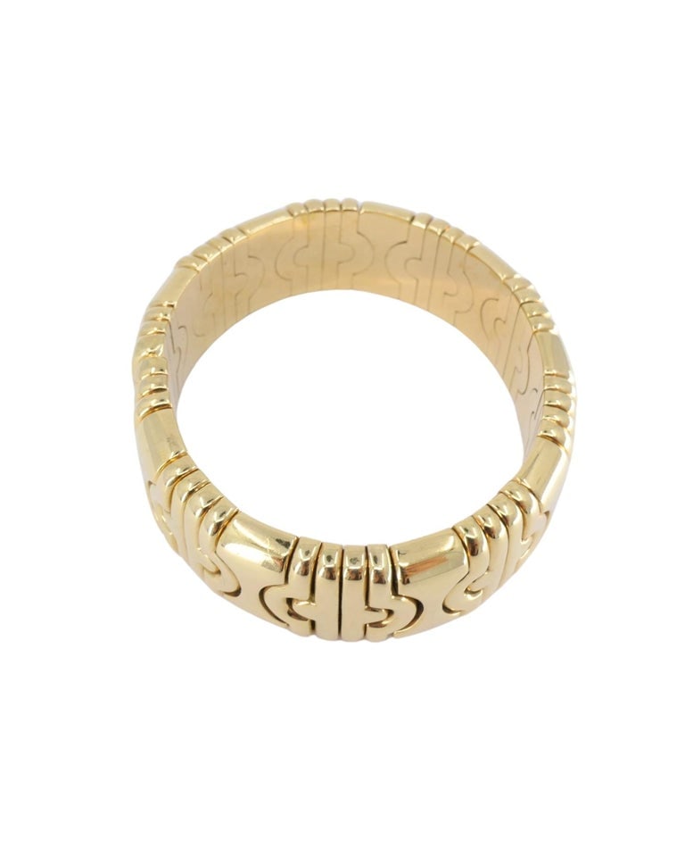 Bvlgari 18k Bulgari Cuff Parentesi Bracelet Size Small - 5