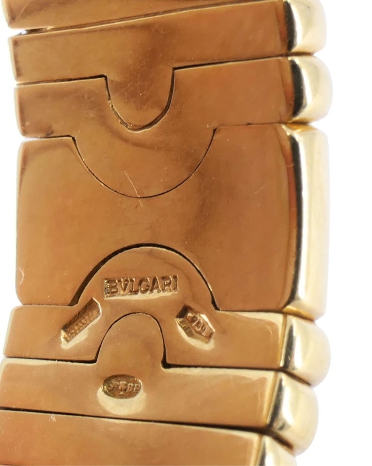 Bvlgari 18k Bulgari Cuff Parentesi Bracelet Size Small - 6