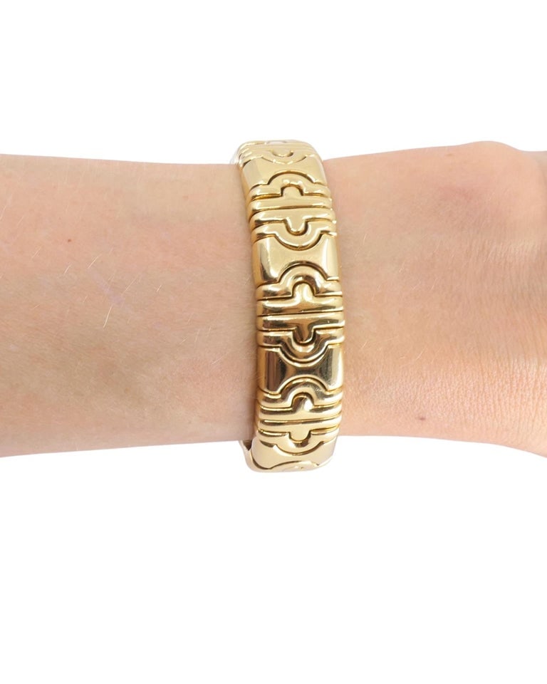 Bvlgari 18k Bulgari Cuff Parentesi Bracelet Size Small - 8