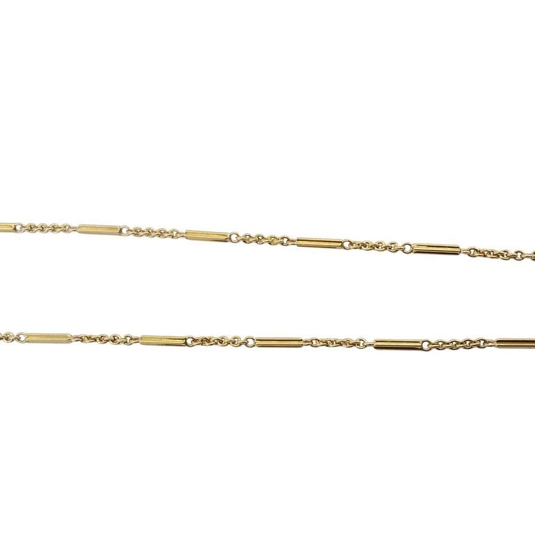 Giolaroh 18k Gold Hematite Yin Yang Pendant 14k Gold Watch Chain Necklace - 10