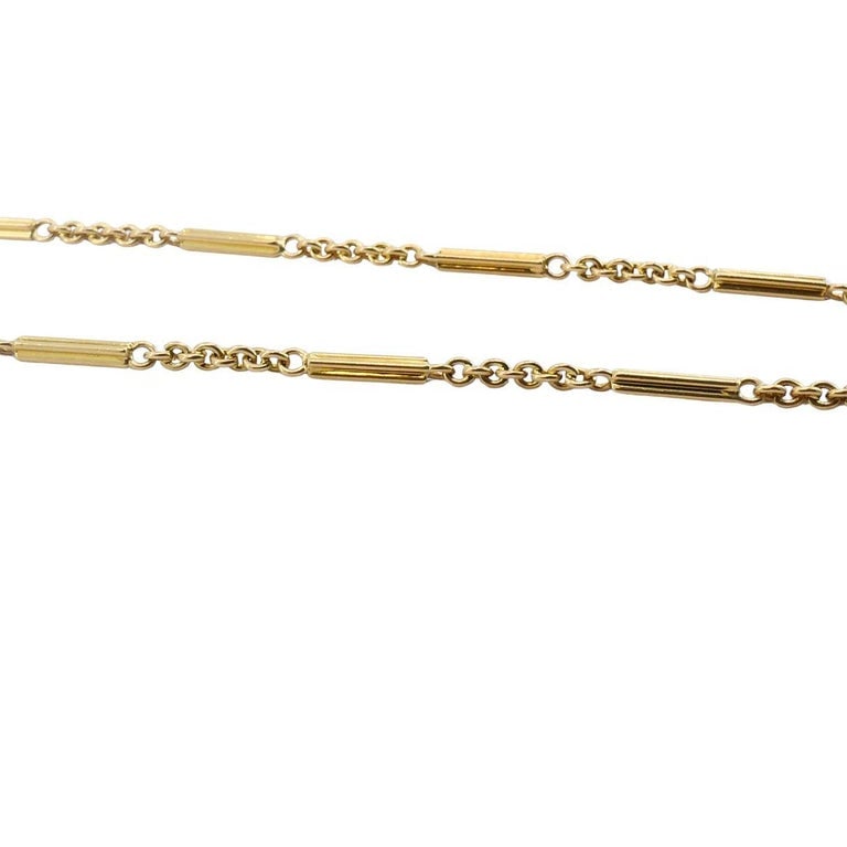 Giolaroh 18k Gold Hematite Yin Yang Pendant 14k Gold Watch Chain Necklace - 9