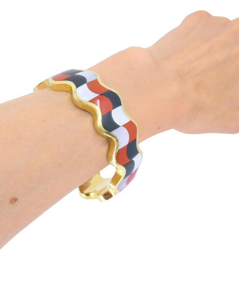 Angela Cummings for Tiffany & Co. Geometric Cuff 18k Gold Bracelet - 10