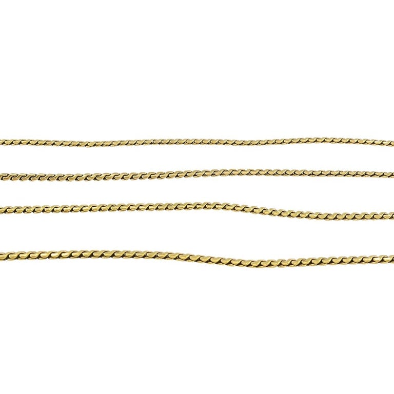 Platinum Diamond Bar Pendant 18k Gold Chain Necklace - 8