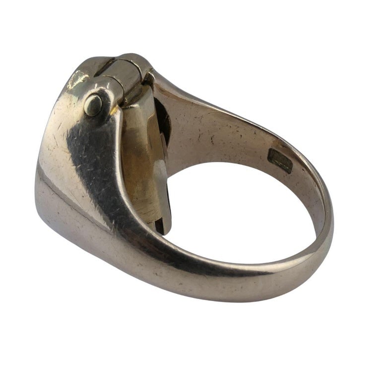 Antique 9ct Gold Watch Key Un-engraved Signet Ring - 10