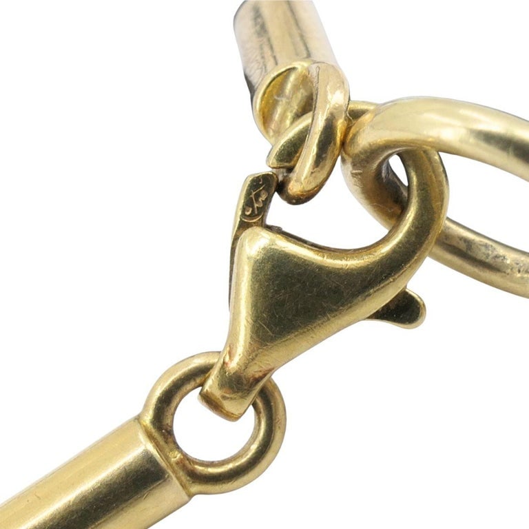 Cartier 18k Gold Arrow Pendant Black Silk Cord Necklace - 11