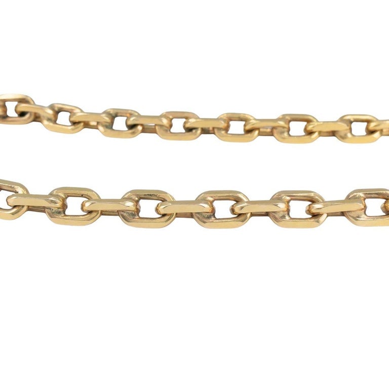 18k Rose Gold Cable Link Chain Necklace, Circa 1990s - 4