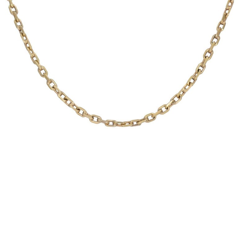 18k Rose Gold Cable Link Chain Necklace, Circa 1990s - 5