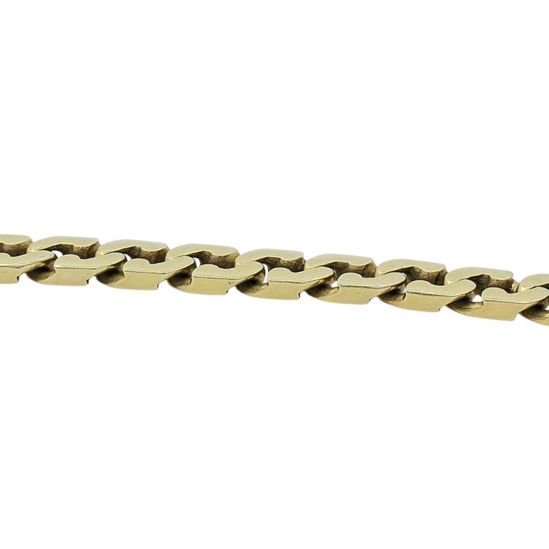 Vintage Italian 14K Gold Curb-Link Chain Bracelet - 5