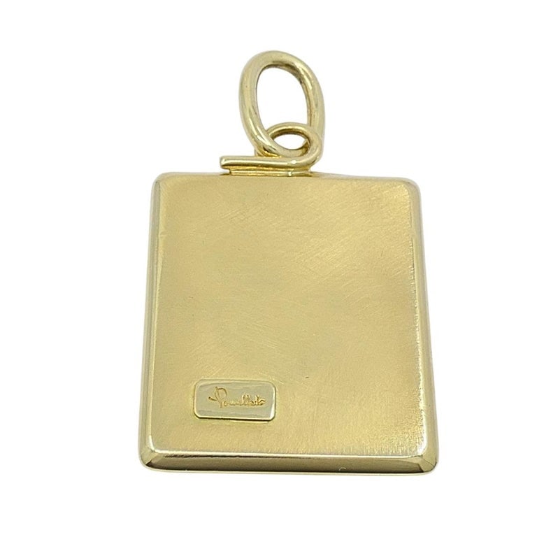 Pomellato 18k Gold Diamond Taurus Zodiac Pendant - 7