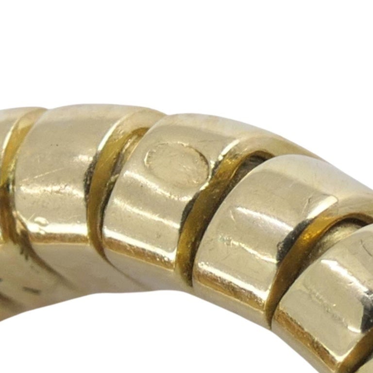Vintage Bvlgari 18k Gold Tubogas Peridot Ring, circa 1990s - 11
