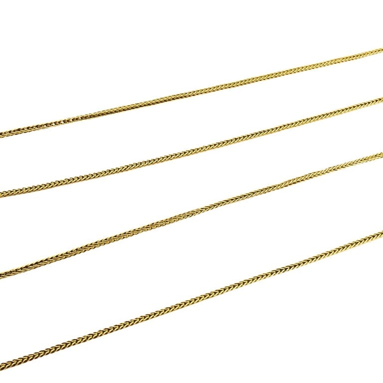 14k Gold Diamond Starburst Pendant Chain Necklace - 7