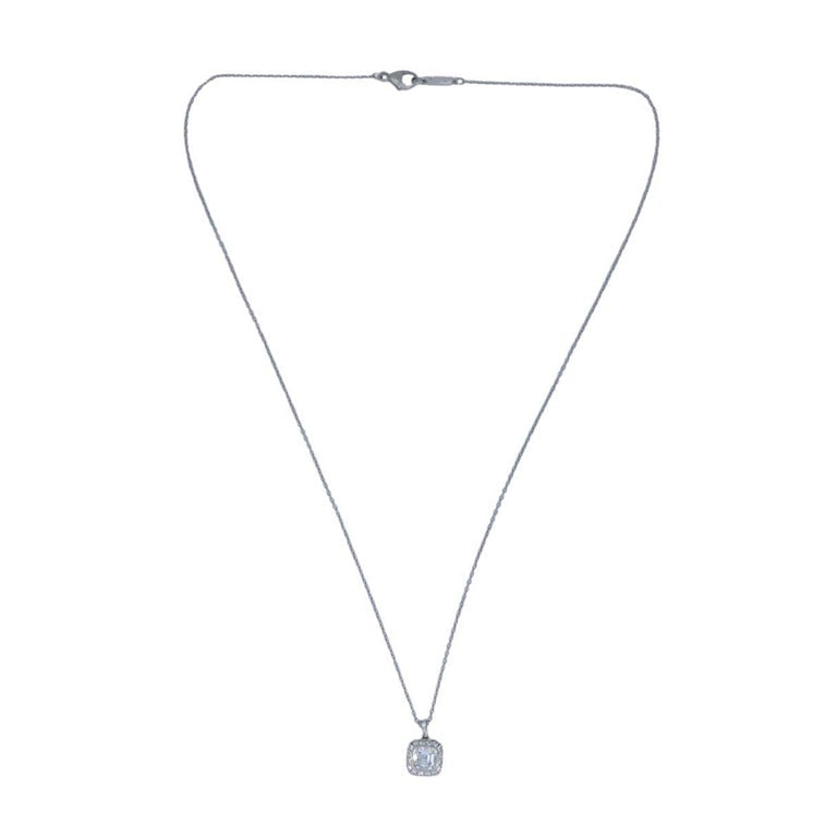Tiffany & Co. Legacy Platinum Diamond Pendant Necklace, Circa 2000s - 4