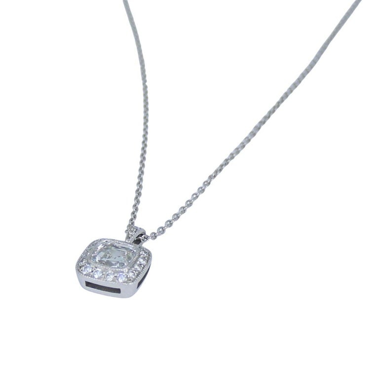 Tiffany & Co. Legacy Platinum Diamond Pendant Necklace, Circa 2000s - 5