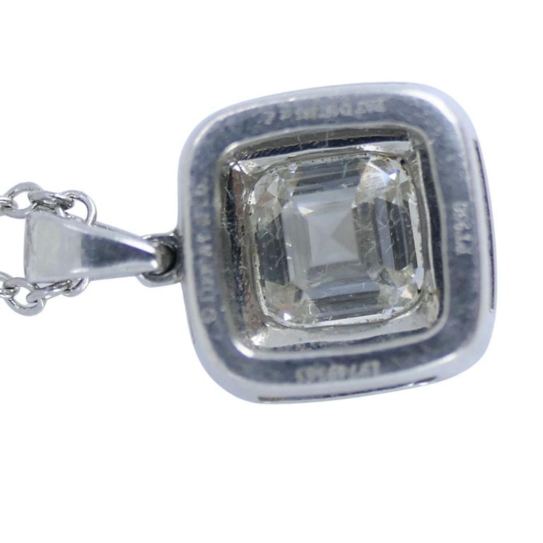 Tiffany & Co. Legacy Platinum Diamond Pendant Necklace, Circa 2000s - 8